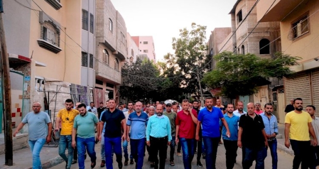 حركة  فتح  بمحافظة الشمال تقدم واجب العزاء لعائلة درويش