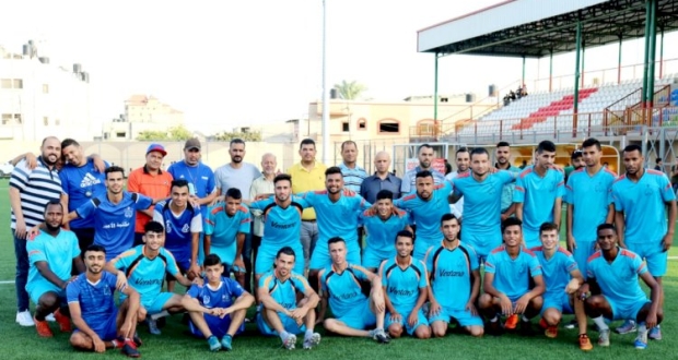  رفح: وفد من حركة فتح بمحافظة رفح يزور نادي شباب رفح خلال الاستعداد للمباراة المرتقبة